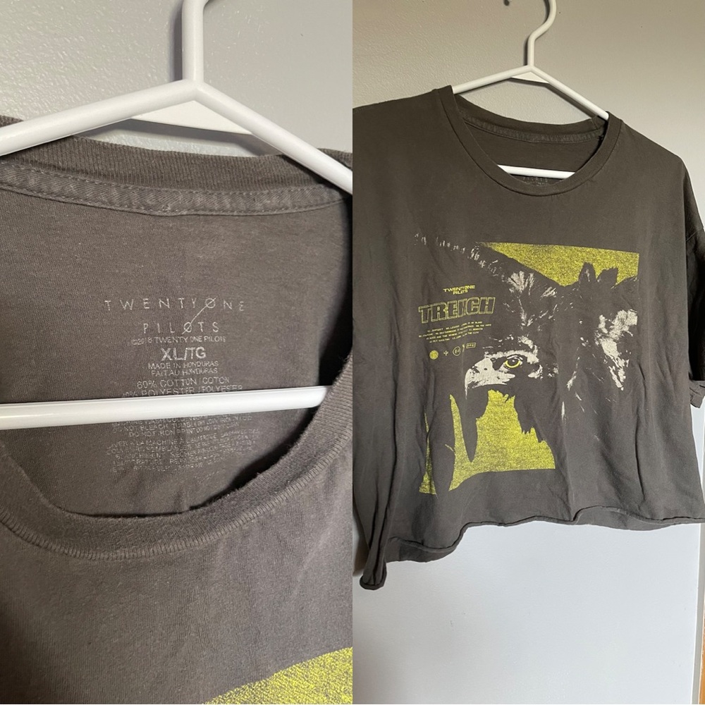 Twenty One Pilots - Crop T-Shirt - Trench Band T-Shirt